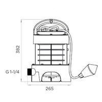 Pompa sommersa Sanipump con sistema di triturazione Sanitrit monofase 1.5 kW