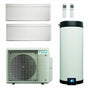 Daikin Multi+ sistema di climatizzazione e acqua calda sanitaria dual split - Unità interne Stylish bianco 7000+7000 BTU - Serbatoio 90 l Daikin