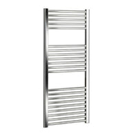 Termoarredo bagno cromato scaldasalviette Ercos opera 1650 x 450 mm. in acciaio colore argento Ercos