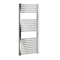 Termoarredo bagno cromato scaldasalviette Ercos opera 1120 x 450 mm. in acciaio colore argento