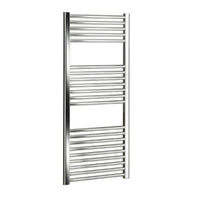 Termoarredo bagno cromato scaldasalviette Ercos opera 680 x 600 mm. in acciaio colore argento