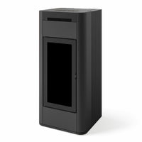 Stufa a pellet Edilkamin Tera H 25 Evo 25 kW WiFi Idro Grigio Chiaro opaco