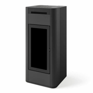 Stufa a pellet Edilkamin Tera H 30 Evo 30 kW Idro WiFi bianco panna Edilkamin