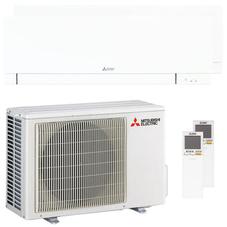 Condizionatore Mitsubishi Electric Kirigamine Zen MSZ-EF dual split 12000+12000 BTU inverter A++ wifi esterna 5,3 kW bianco Mitsubishi Electric