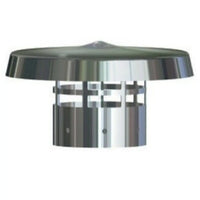 Cappello cinese per scarico fumi caldaia a condensazione diam. 80 mm. inox Stabile