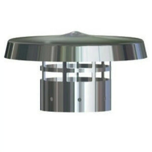 Cappello cinese per scarico fumi caldaia a condensazione diam. 80 mm. inox Stabile