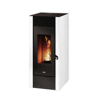 Stufa a pellet CADEL Cristal 11 ad aria 10,5 kW - WiFi BIANCO