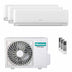 Condizionatore Hisense EcoSense trial split 7000+7000+7000 BTU inverter A++ wifi unità esterna 6.3 kW Hisense