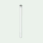 Tubo ø 60 mm lungh. 0,25 m m/f (bianco) Fondital