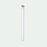 Tubo ø 60 mm lungh. 0,50 m m/f (bianco)
