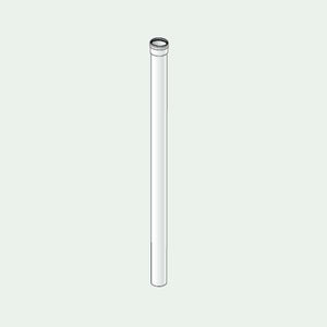 Tubo ø 60 mm lungh. 1 m m/f (bianco)
