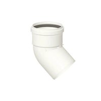 Curva 45° scarico fumi caldaia a condensazione diam. 125 mm. m/f in pp Stabile