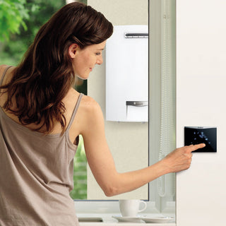 Scaldabagno istantaneo a gas Vaillant OutsideMAG tipo A elettronico 178/1-5 RT camera stagna per esterni 17 l/min. metano