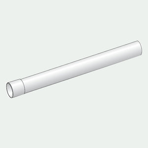 Tubo bicchierato ø 35 mm - lunghezza 1 m m/f (bianco)