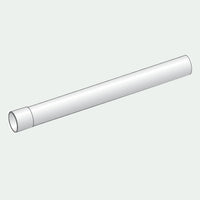 Tubo bicchierato ø 35 mm - lunghezza 1 m m/f (bianco)