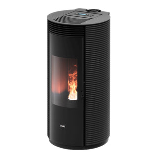 Stufa a pellet Cadel Spin Plus 9 8,5 kW ad aria canalizzata WiFi Ghisa Nero Cadel