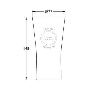 Bicchieri acqua Grohe Blue 250 ml in cristallo 6 pezzi