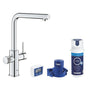 Depuratore acqua Grohe Blue Pure Minta - kit miscelatore lavello cucina + filtro Grohe