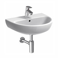 Lavabo 60 Geberit Selnova 60 cm monoforo sospeso bianco lucido