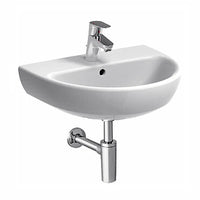 Lavabo 60 Geberit Selnova 60 cm monoforo sospeso bianco lucido Geberit