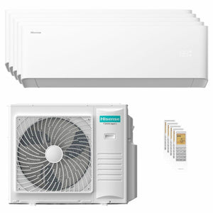 Condizionatore Hisense Uni HB penta split 9000+9000+9000+9000+12000 BTU inverter A++ wifi unità este