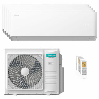 Condizionatore Hisense Uni HB penta split 7000+7000+7000+9000+12000 BTU inverter A++ wifi unità esterna 10 kW