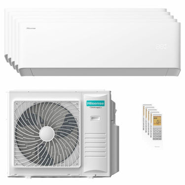 Condizionatore Hisense Uni HB penta split 9000+9000+9000+9000+9000 BTU inverter A++ wifi unità esterna 10 kW