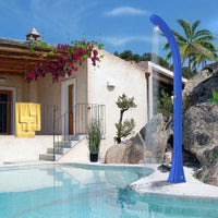 Doccia solare da giardino Arkema Happy ONE con lavapiedi 24 litri verde scuro Arkema