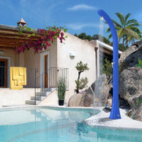 Doccia solare da giardino Arkema Happy ONE con lavapiedi 24 litri verde scuro Arkema