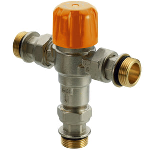 Miscelatore termostatico regolabile per applicazioni solari 1/2" m