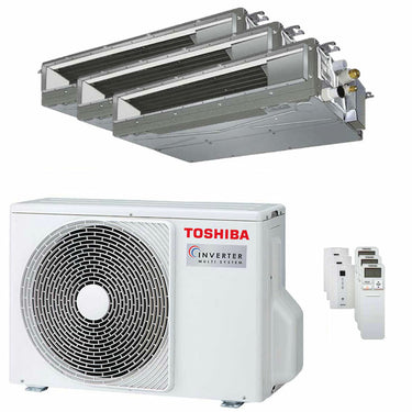 Condizionatore Toshiba Canalizzabile U2 trial split 7000+7000+9000 BTU inverter A+++  unità esterna 5.2 kW