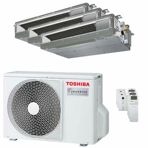 Condizionatore Toshiba Canalizzabile U2 trial split 7000+7000+9000 BTU inverter A+++  unità esterna 5.2 kW Toshiba