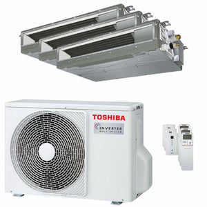 Condizionatore Toshiba Canalizzabile U2 trial split 7000+9000+16000 BTU inverter A+++ unità esterna 