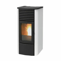 Stufa a pellet MCZ Clio Hydro 23 S1 23 kW bianca ad acqua MCZ