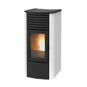 Stufa a pellet MCZ Clio Hydro 23 S1 23 kW bianca ad acqua