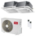 Condizionatore TCL Cassetta 4 vie Serie S dual split 12000+12000 BTU inverter A++ wifi unità esterna 5.1 kW