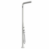 Doccia da giardino Arkema Funny Yang con doccino estraibile Bianco