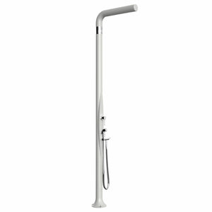 Doccia da giardino Arkema Funny Yang con doccino estraibile Bianco