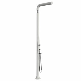 Doccia da giardino Arkema Funny Yang con doccino estraibile Bianco Arkema