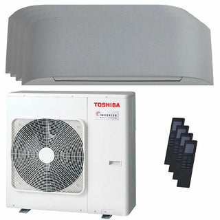 Condizionatore Toshiba Haori quadri split 7000+7000+9000+16000 BTU inverter A++ wifi unità esterna 8 kW Toshiba