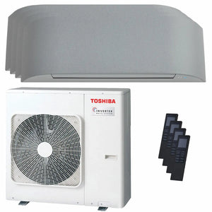 Condizionatore Toshiba Haori quadri split 12000+12000+12000+12000 BTU inverter A++ wifi unità esterna 8 kW Toshiba