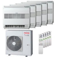 Condizionatore Toshiba Console J2 penta split 9000+9000+9000+9000+9000 BTU inverter A++ unità esterna 10,0 kW
