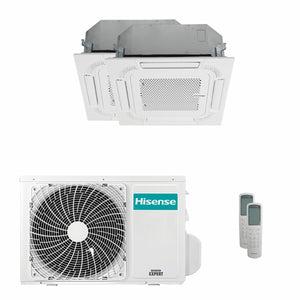 Condizionatore Hisense Cassetta ACT dual split 9000+12000 BTU inverter A++  unità esterna 5 kW