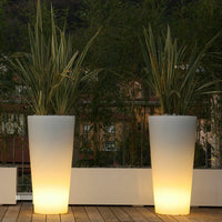 Vaso luminoso Arkema Tondo 86 SL in resina LLDPE rotondo 86 cm Arkema