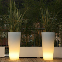 Vaso luminoso Arkema Tondo 86 SL in resina LLDPE rotondo 86 cm