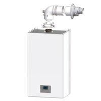 Kit scarico fumi coassiale parete orizzontale universale ø 60/100 M/F caldaie a condensazione
