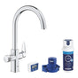 Depuratore acqua Grohe Blue Pure StartCurve kit miscelatore lavello cucina + filtro Grohe