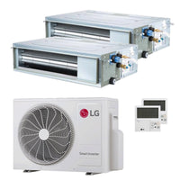 Condizionatore LG Canalizzabile CL dual split 9000+12000 BTU inverter A+++  unità esterna 4.7 kW