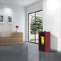 Stufa a pellet Italiana Camini Dida2 Plus 13 kW ad aria canalizzabile bordeaux Italiana Camini