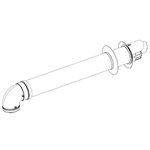 Kit scarico orizzontale 60/100 per caldaie a condensazione Beretta